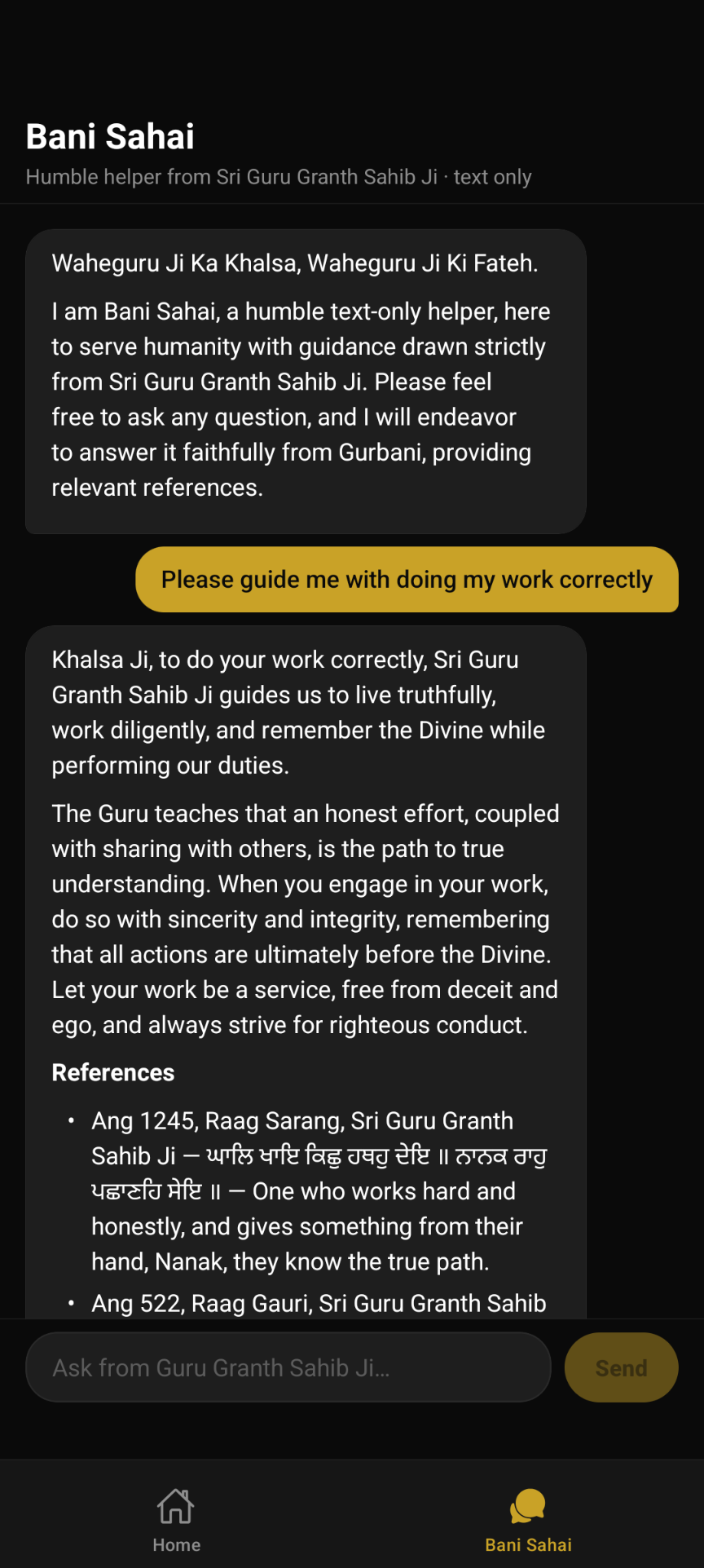 Sikhi 101 app screenshot